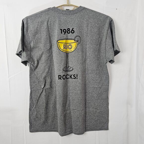 Rio Grande Mexican Restaurant On the Rocks Adult T Shirt Size Large Gray Rocket - Picture 4 of 11